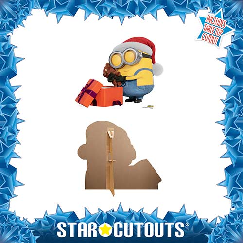 Minion Bob Despicable Me 3 Christmas Lifesize Cardboard Cutout 71cm Product Gallery Image